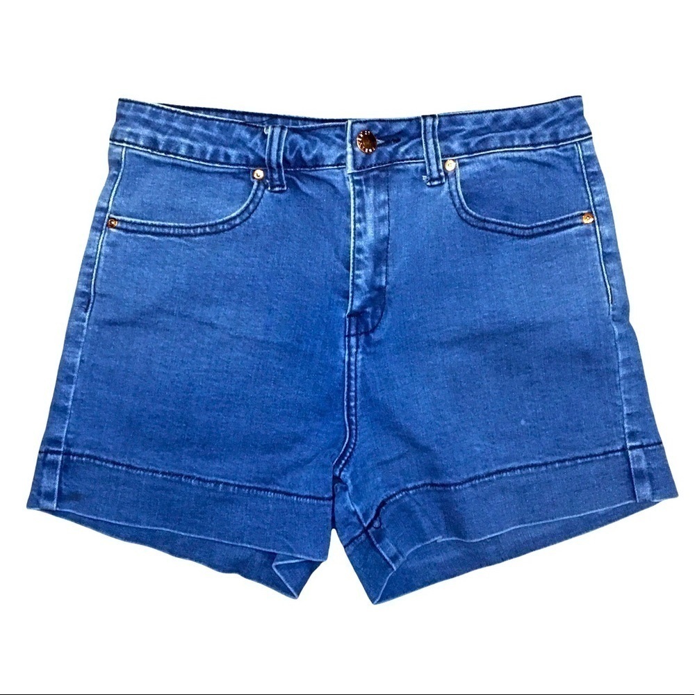 Forever 21 Bright Blue High Rise Denim Shorts Women’s Size 27